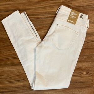 H&M Low Waist Ankle White Denim